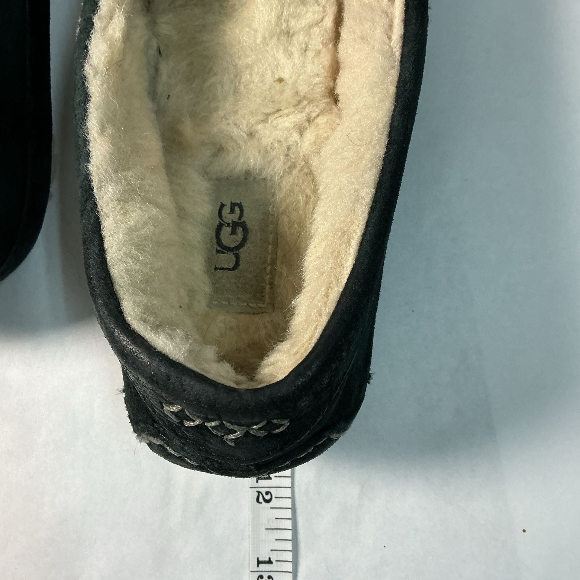 UGG Women's Ansley Suede Moccasin Slippers in Black 5