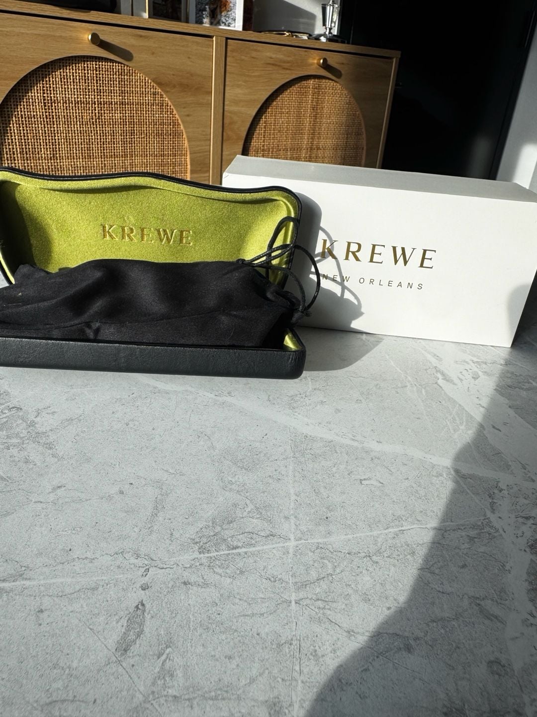 Krewe - Monroe Sunglasses in Black and Crystal 10