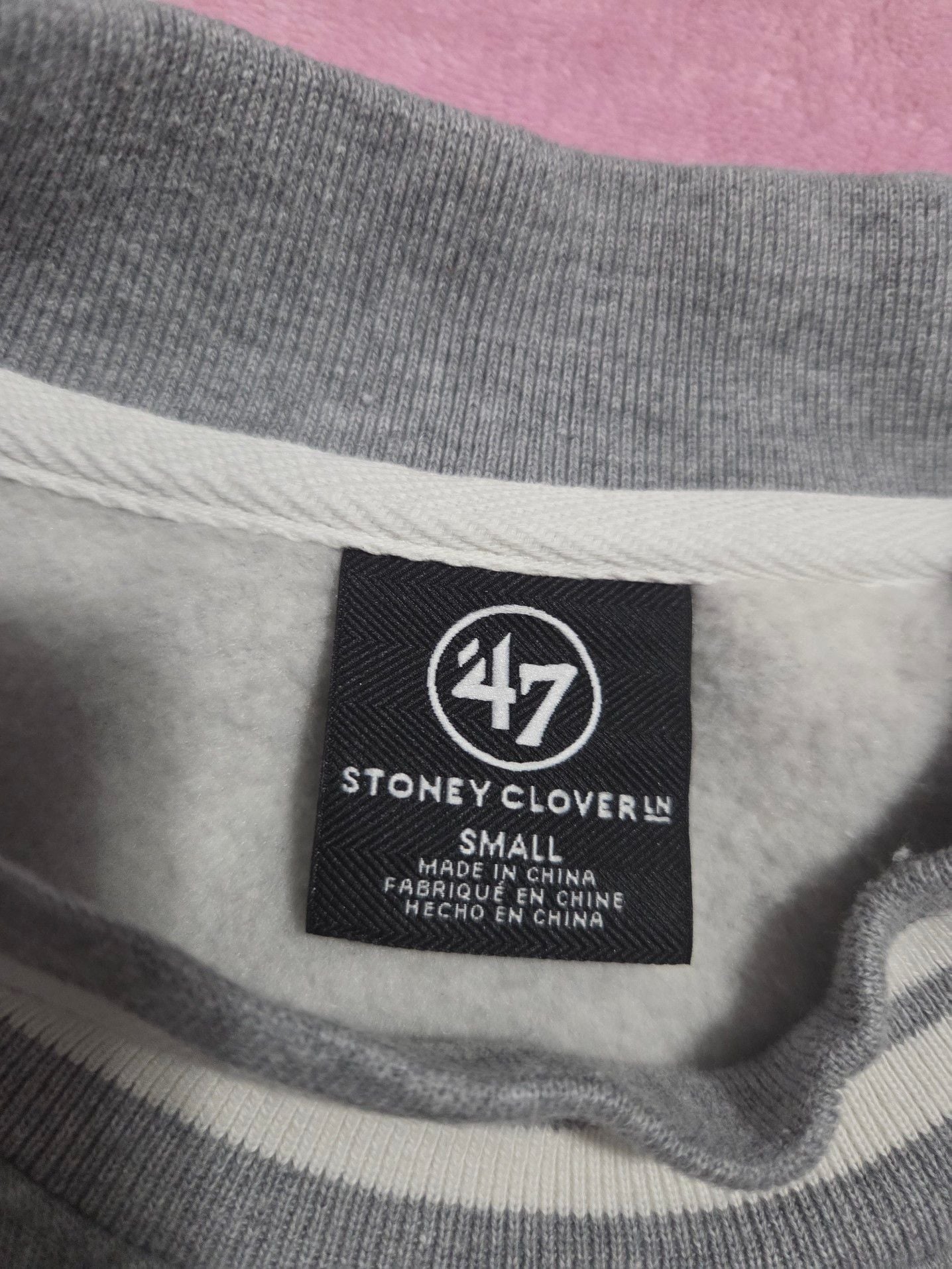 Stoney Clover Lane x Super Bowl LVIII Las Vegas Grey Ringer Sweatshirt 9