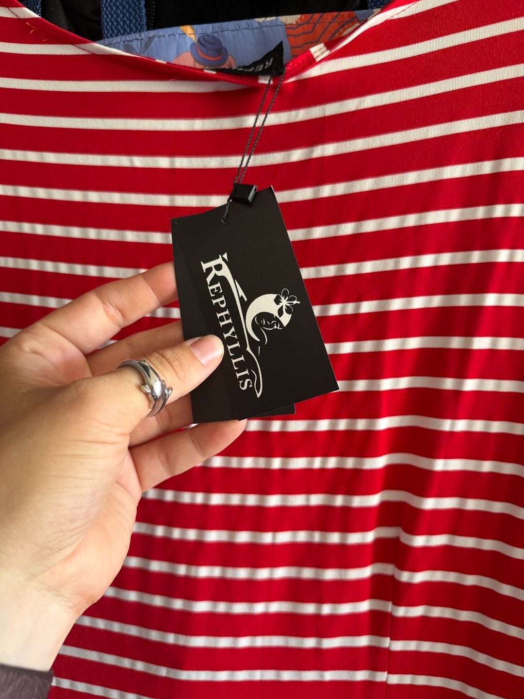 Rephyllis Red and White Striped Midi Dress 5