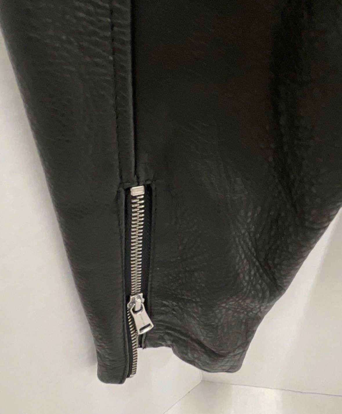 Andrew Marc x Richard Chai Women's Black Leather Moto Jacket 7