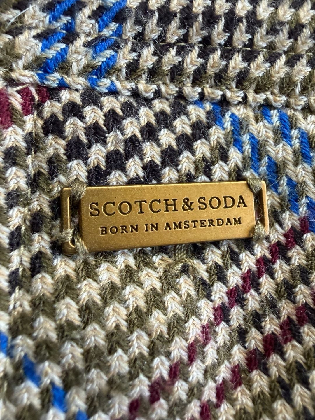 Scotch & Soda Plaid Wool-Blend Zip-Up Bomber Jacket 3