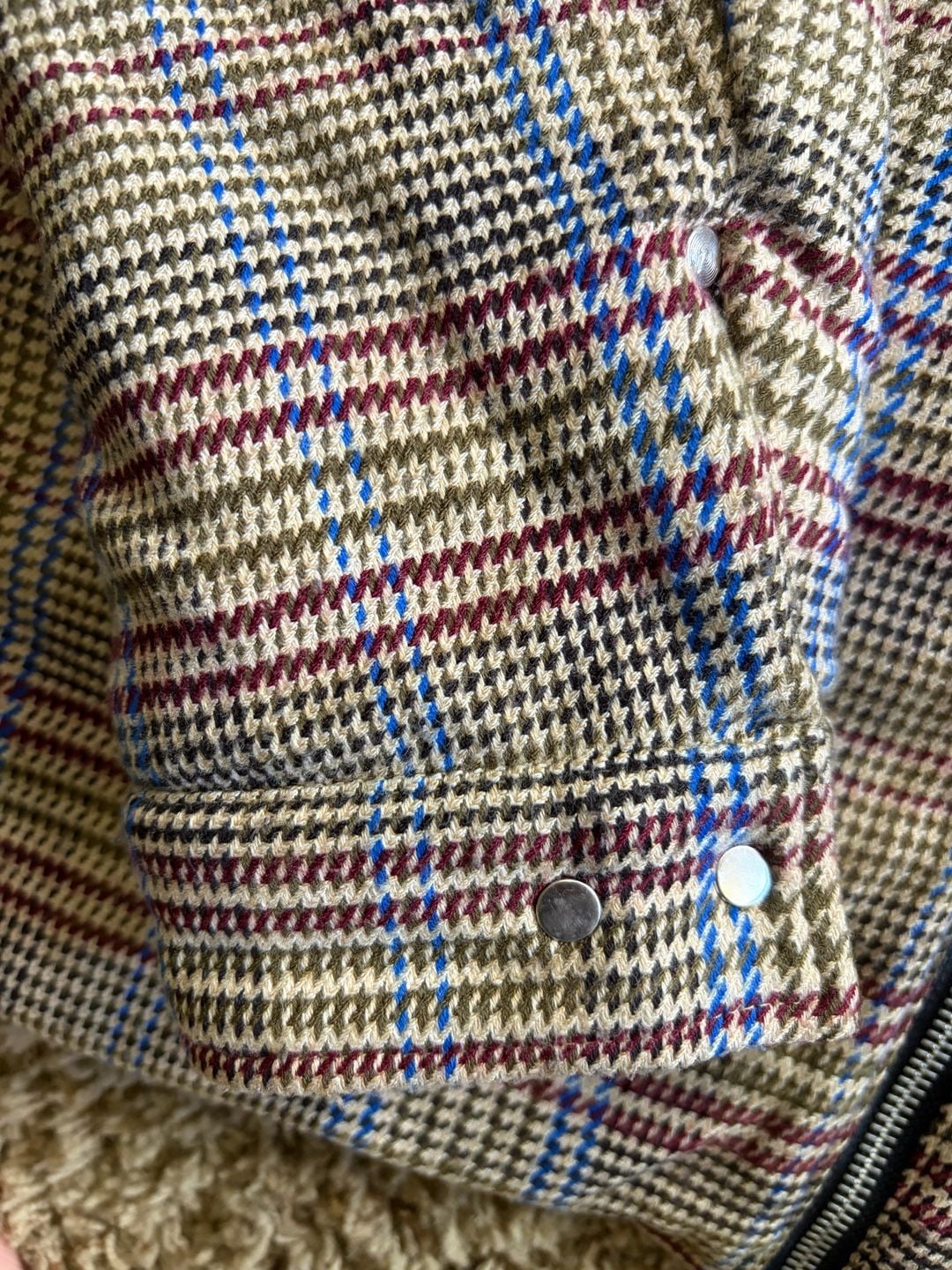Scotch & Soda Plaid Wool-Blend Zip-Up Bomber Jacket 5