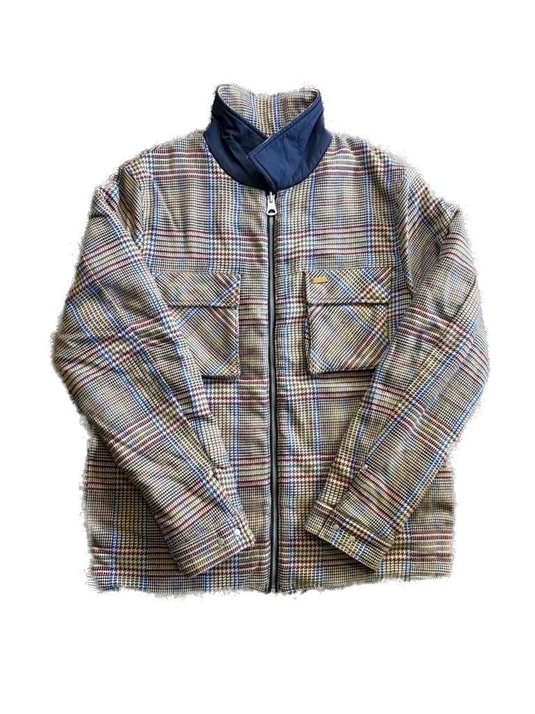 Scotch & Soda Plaid Wool-Blend Zip-Up Bomber Jacket 2