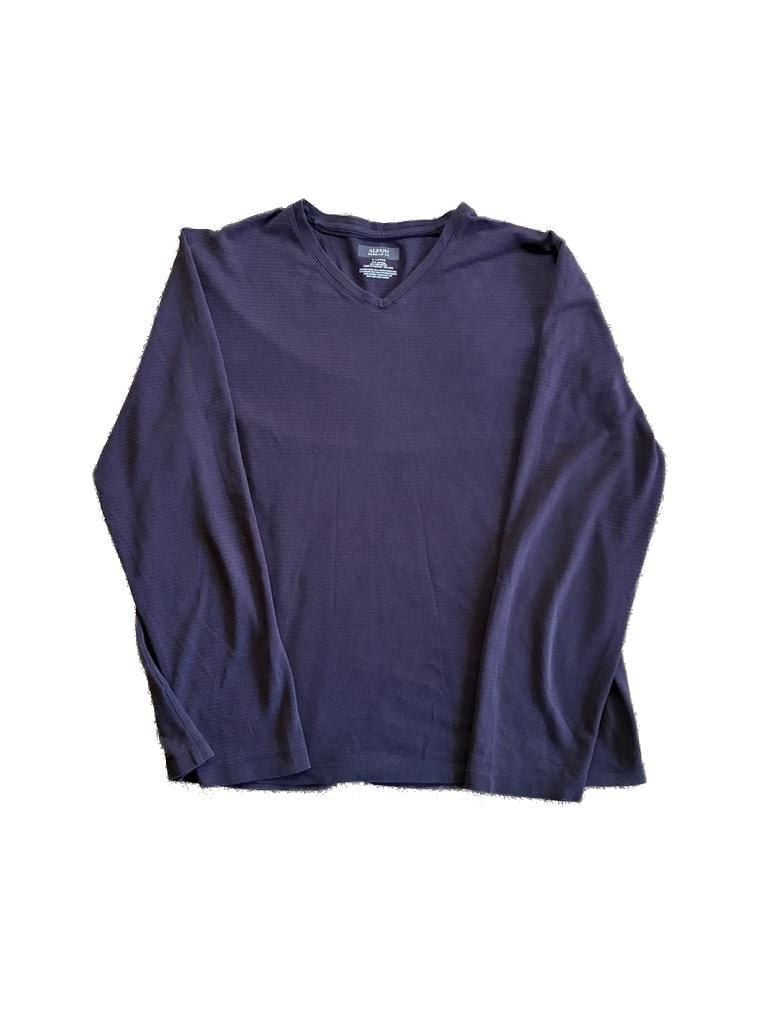 Alfani Regular Fit Long Sleeve V-Neck T-Shirt 1