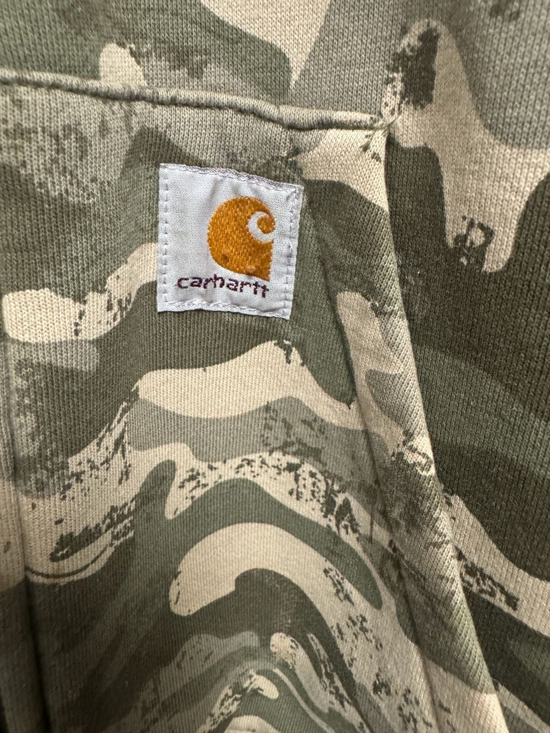 Carhartt Youth Boys Camo Full Zip Hoodie Sweatshirt Size Large 14/16 3