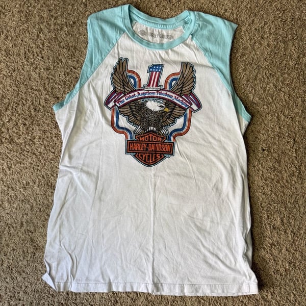 Harley-Davidson The Great American Freedom Machine Sleeveless Muscle Tank Top