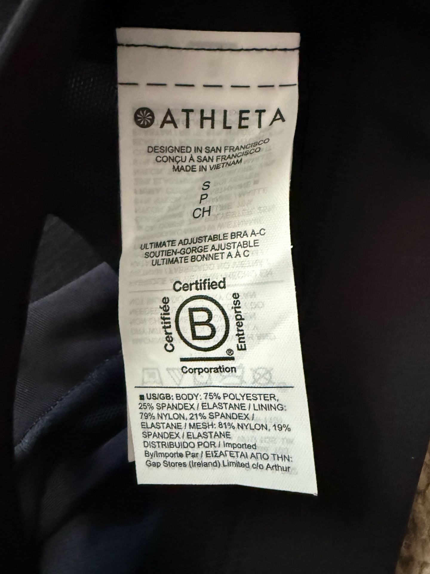 Athleta Ultimate Adjustable Sports Bra A-C 5