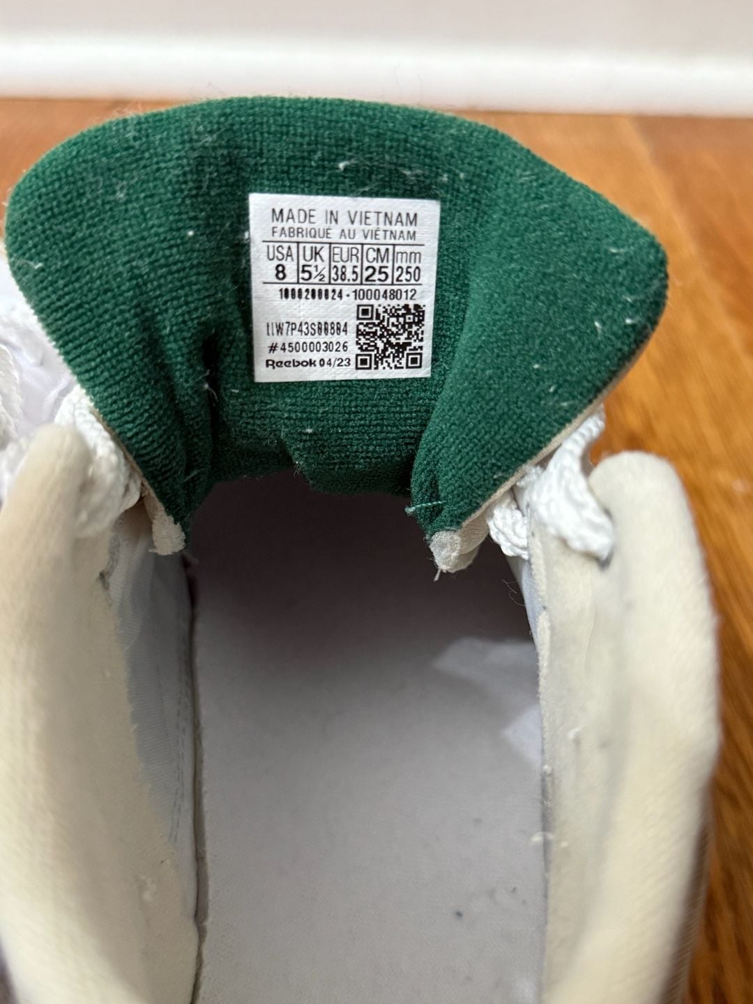 Reebok Women's Club C Geo Mid 'White Dark Green' Platform Sneakers 6