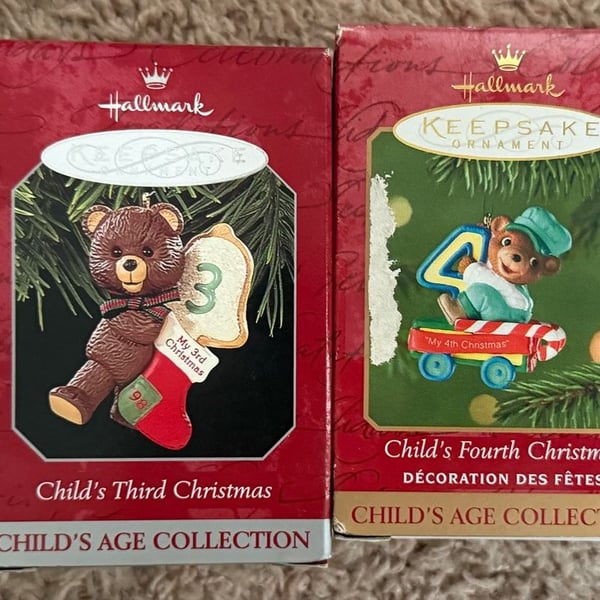 Hallmark Keepsake Ornament Assorted Lot (Child's Age Collection & Others)