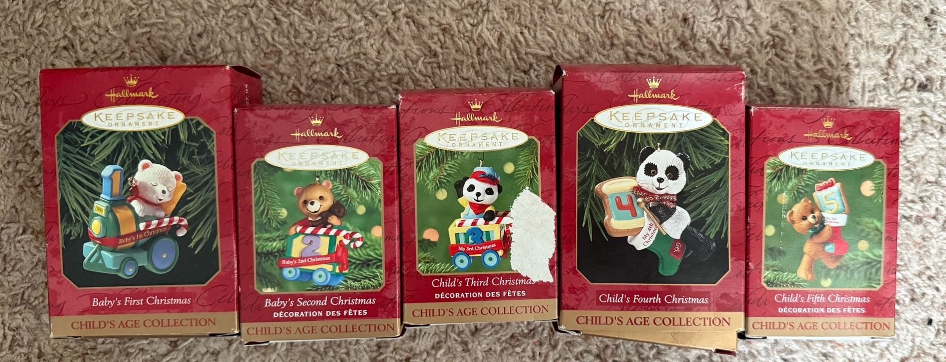 Hallmark Keepsake Ornament Assorted Lot (Child's Age Collection & Others) 2