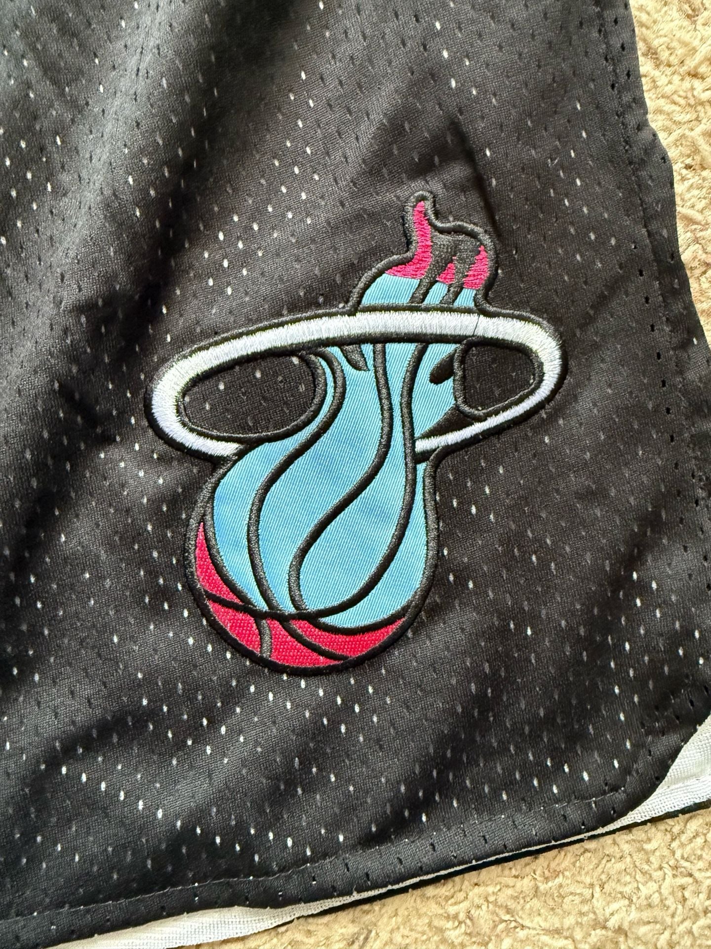 Just Don Miami Heat City Edition Black Basketball Shorts 5