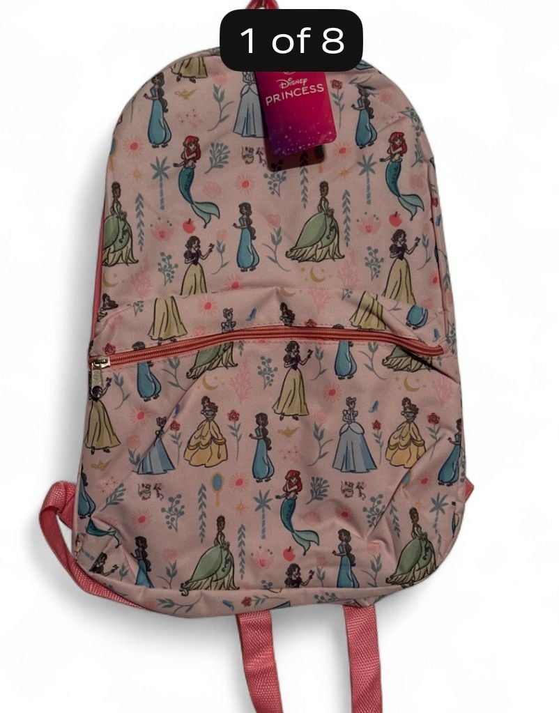 Disney Princess Pink All-Over Print Backpack 1