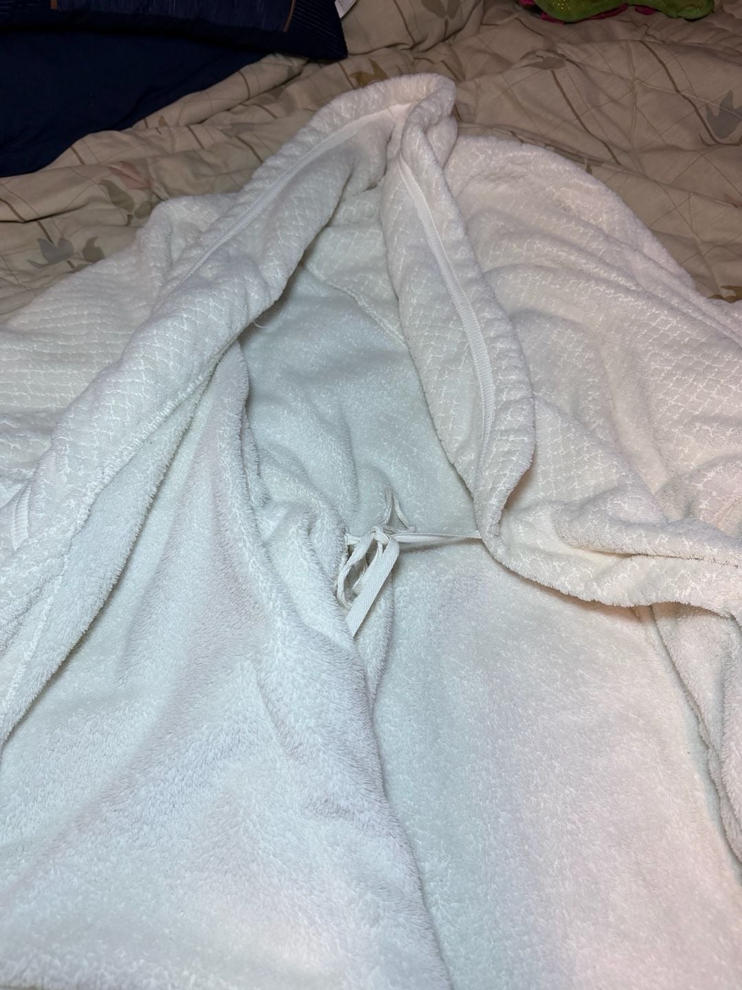 Croft & Barrow Intimates Women's Textured Plush Fleece Robe with Belt 7