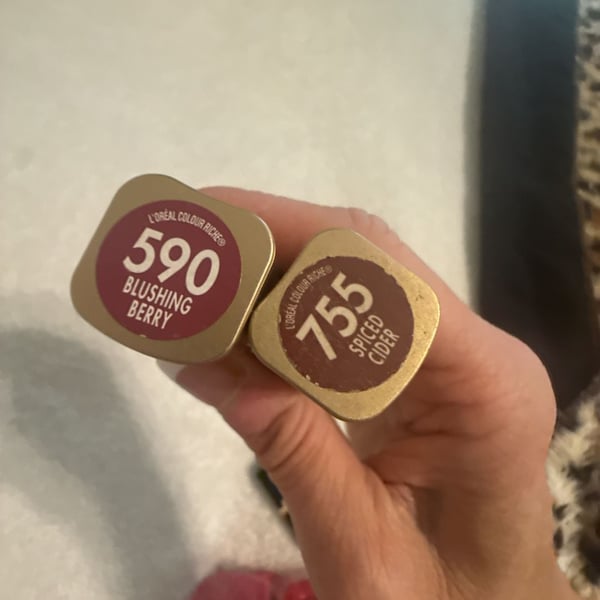 Lot of 5 L'Oreal Paris Colour Ric Orig Satin Lipstk (Sh: 590, 755, 752, 799,
