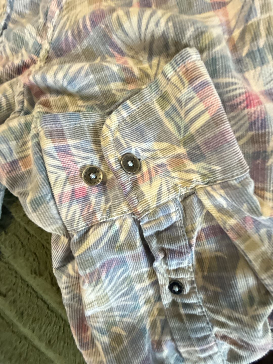 Tommy Bahama Coastline Cord Shadow Frond Long Sleeve Button-Down Shirt 3