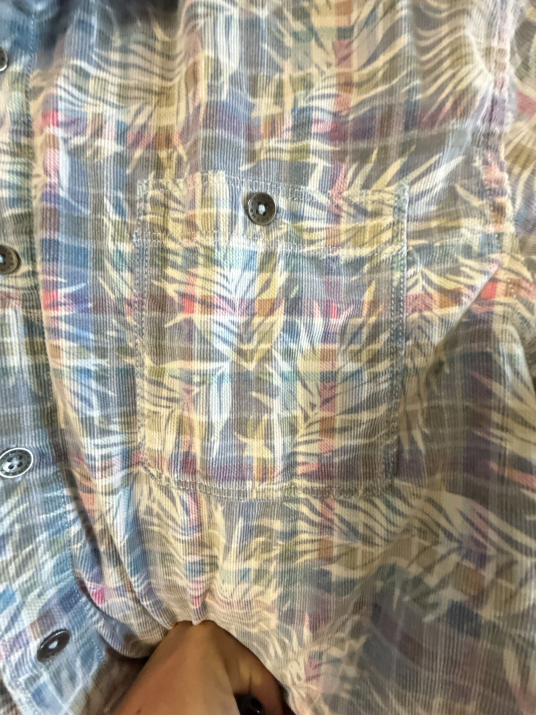 Tommy Bahama Coastline Cord Shadow Frond Long Sleeve Button-Down Shirt 4