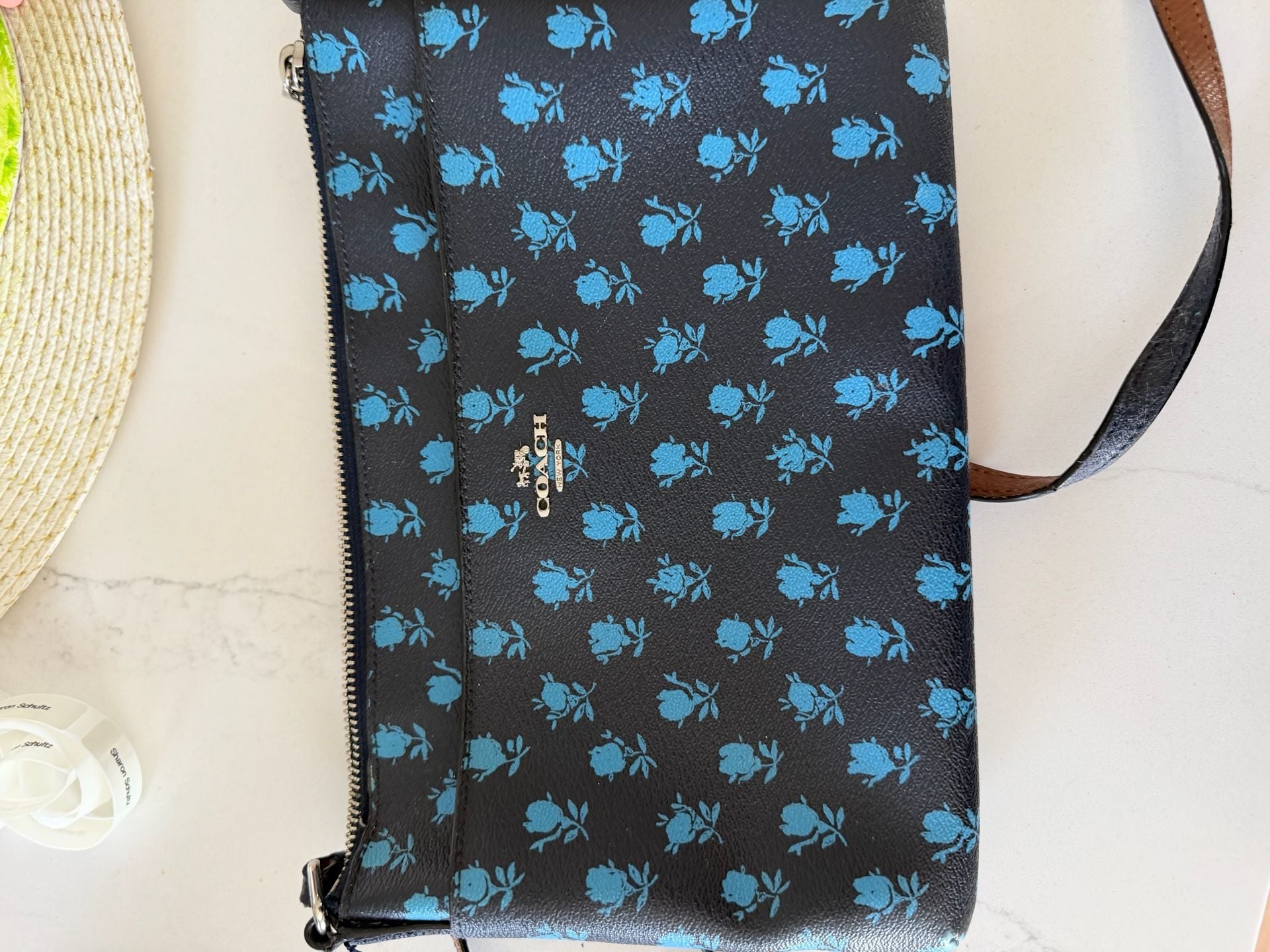 Coach Midnight Floral Print Leather Crossbody Bag 2