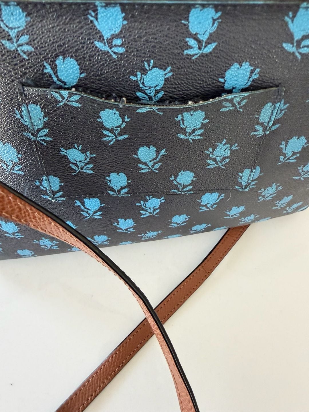 Coach Midnight Floral Print Leather Crossbody Bag 4