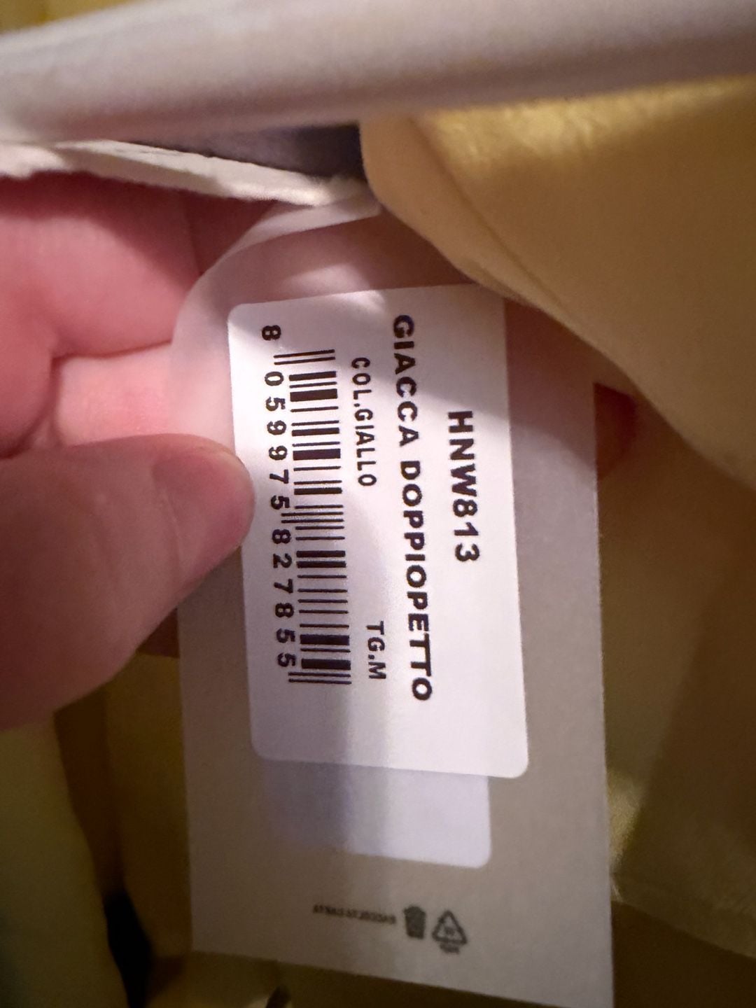 Hinnominate Double-Breasted Yellow Blazer 4
