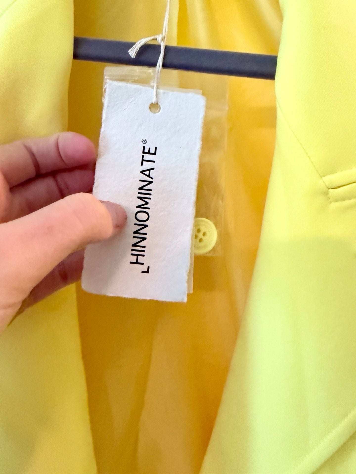 Hinnominate Double-Breasted Yellow Blazer 11