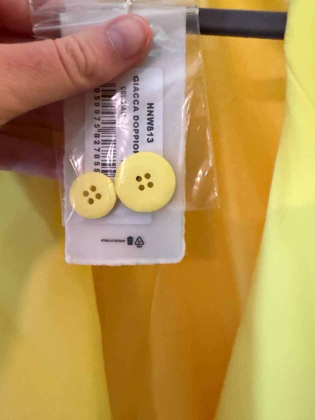Hinnominate Double-Breasted Yellow Blazer 12