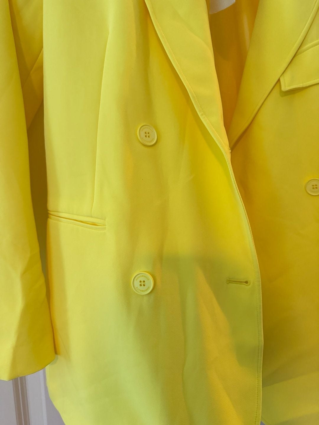 Hinnominate Double-Breasted Yellow Blazer 14