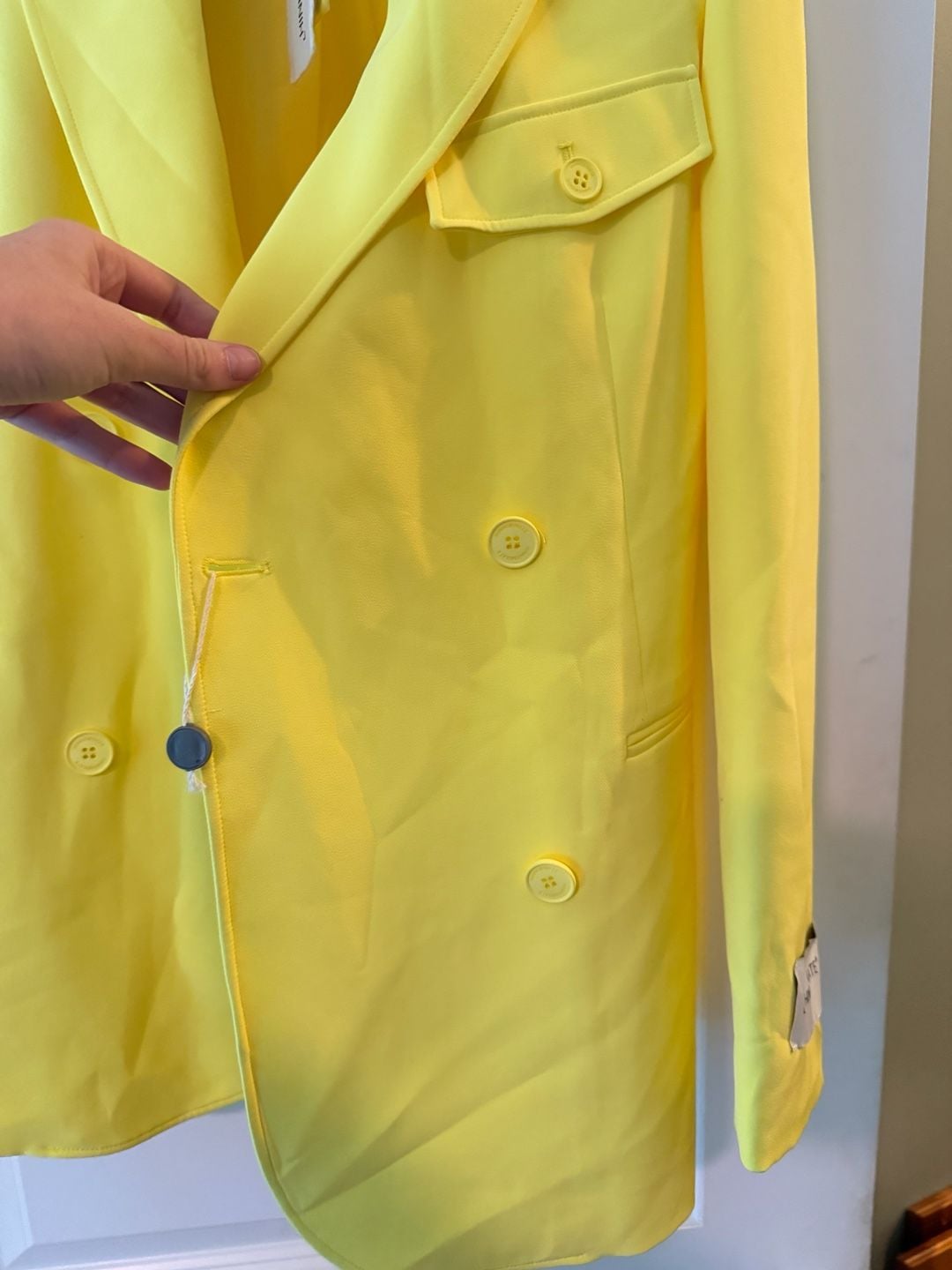 Hinnominate Double-Breasted Yellow Blazer 16