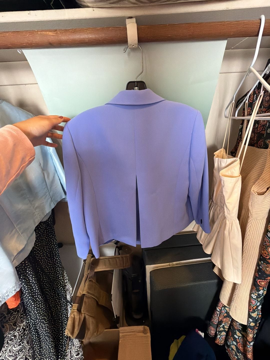 Calvin Klein Periwinkle Open Front Blazer Jacket 6