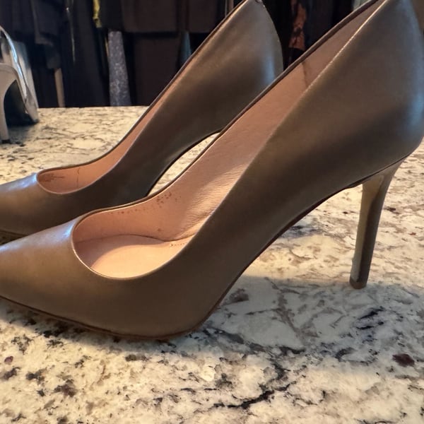 Louise et Cie Brown Leather Stiletto Pumps