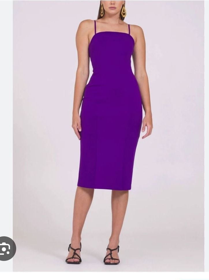 Bailey 44 Zori Ponte Midi Dress in Black 5
