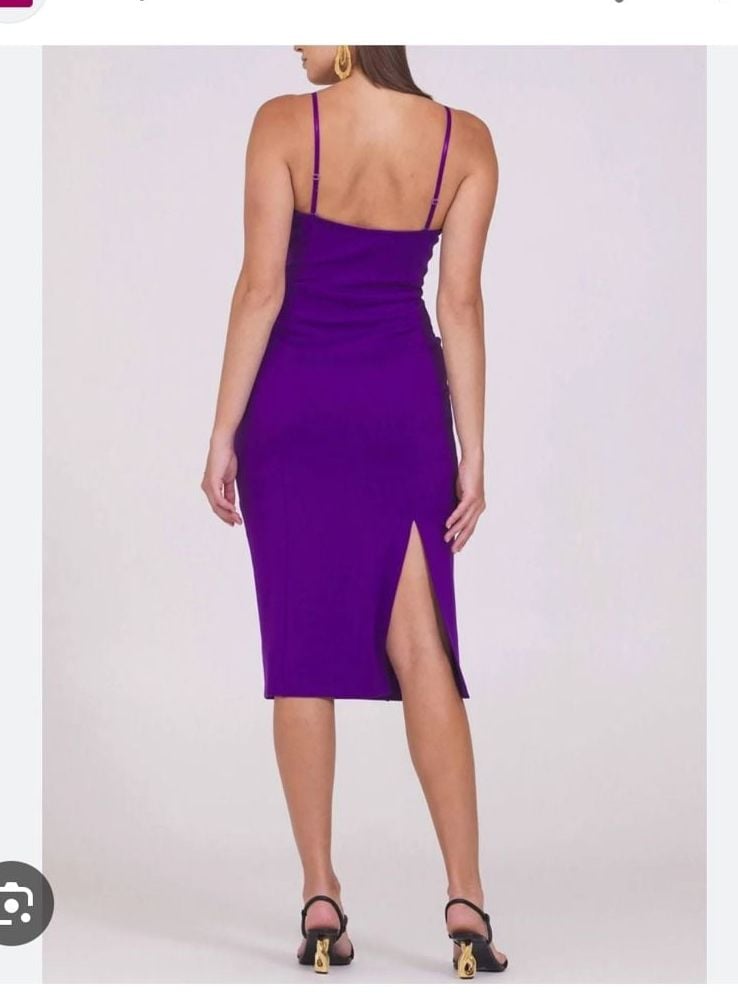 Bailey 44 Zori Ponte Midi Dress in Black 3