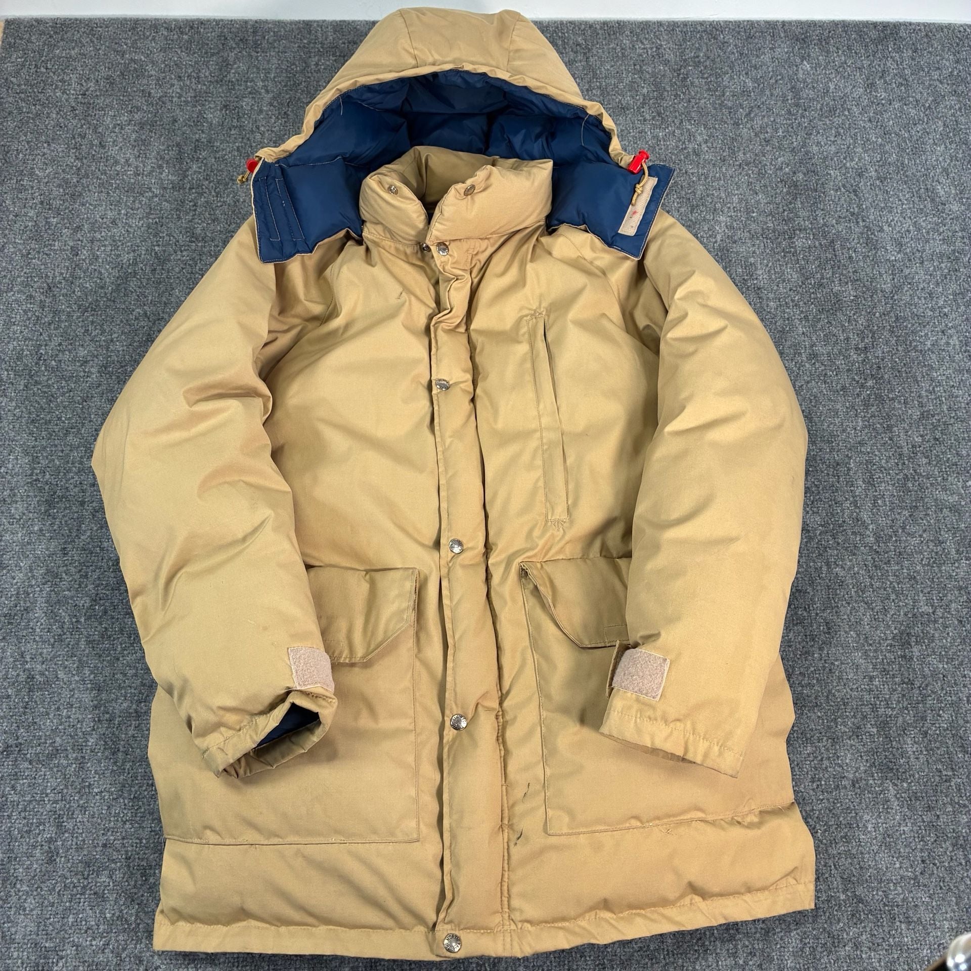VTG 1980s THE NORTH FACE Mens Size Large Goose Down Sierra Jacket Coat Khaki 2