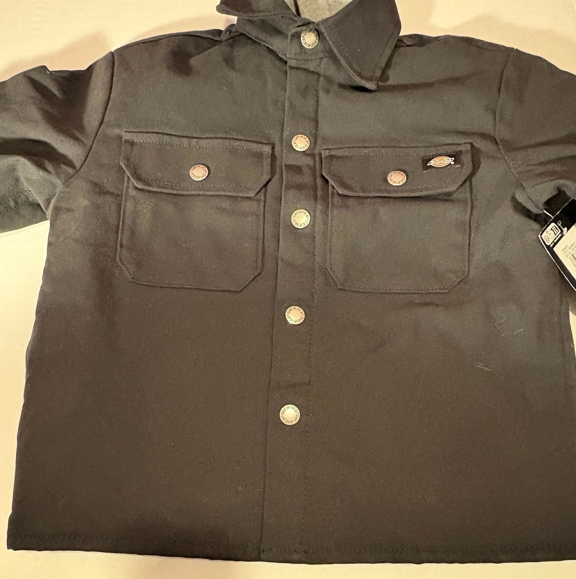 Dickies Boy’s Duck Hooded Shirt Jacket -black 2