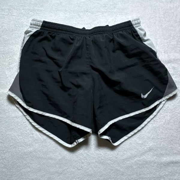 Nike Dri-FIT Tempo Women's Running Athletic Shorts Black and White