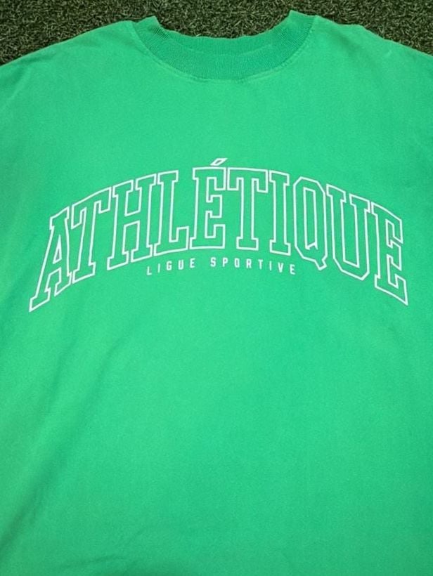 H&M Athletique Ligue Sportive Graphic Green T-Shirt 3