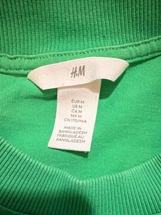 H&M Athletique Ligue Sportive Graphic Green T-Shirt 4