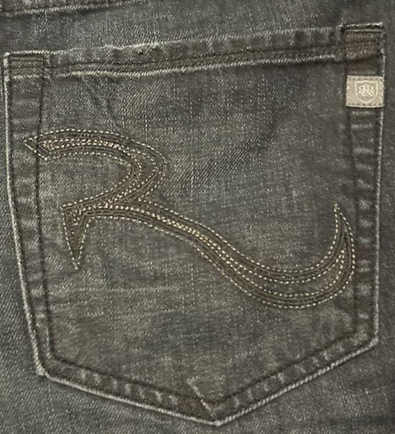 Rock & Republic Men's Dark Wash Straight Leg Jeans Size 38x30 7