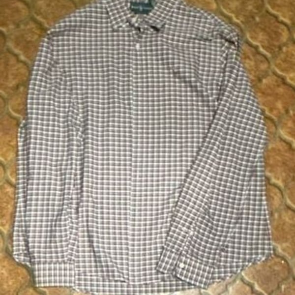 Ralph Lauren Men's Custom Fit Long Sleeve Plaid Button-Down Shirt