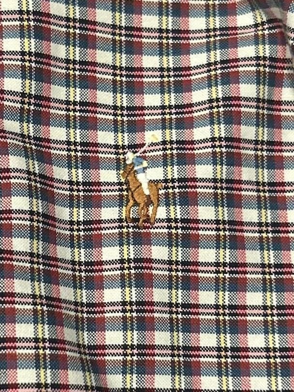 Ralph Lauren Men's Custom Fit Long Sleeve Plaid Button-Down Shirt 4