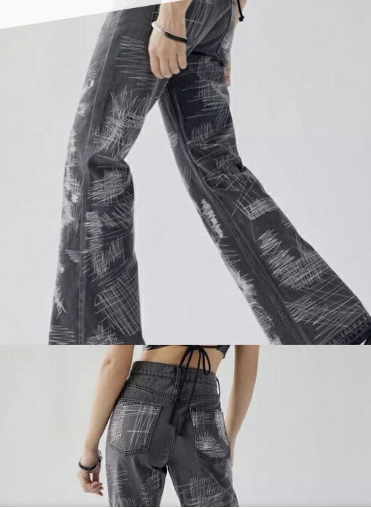 BDG 90's Bootcut Embroidered Scribble Jeans 8