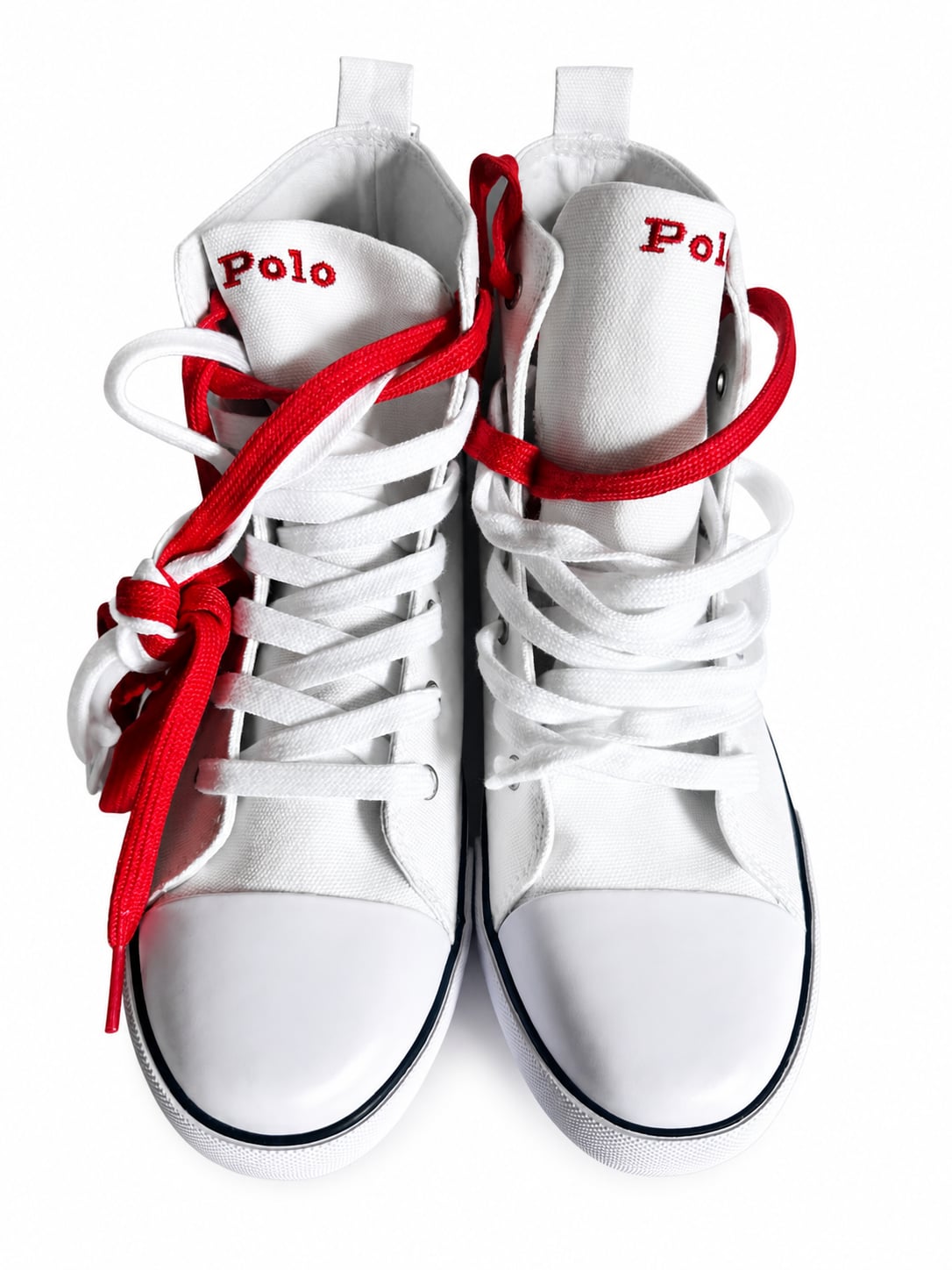 Polo Ralph Lauren Hamptyn Hi II White Multi-Color Repeat Pony High Top Sneakers 3