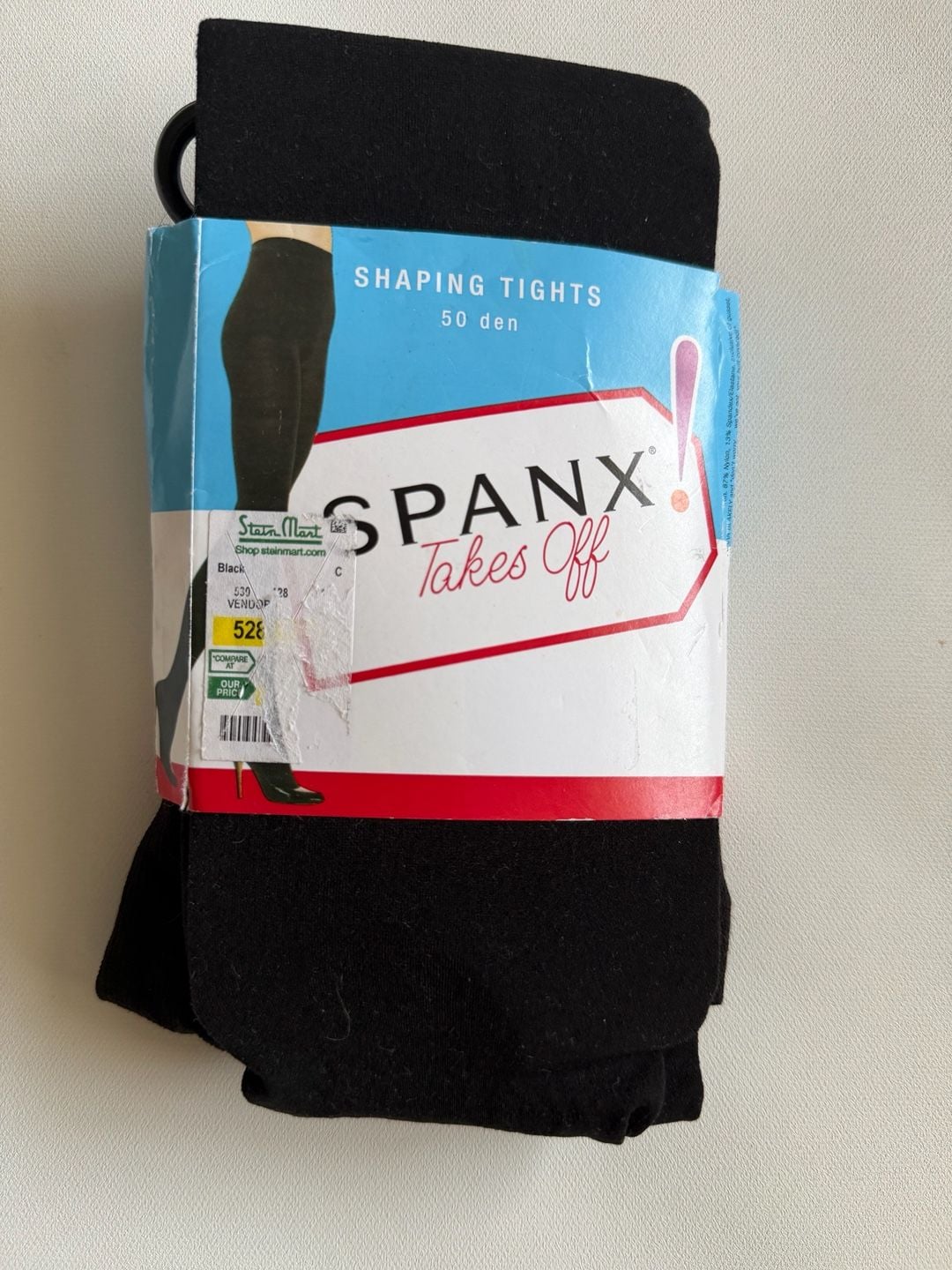 SPANX Tights Black Shaping 50 Den Body Slimming Control Top NWT 1