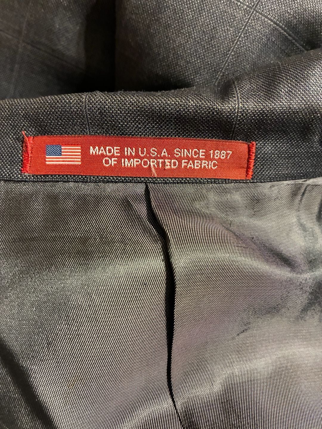 Hart Schaffner Marx Men's Gray Windowpane Plaid Two-Piece Suit for Dillard's 4