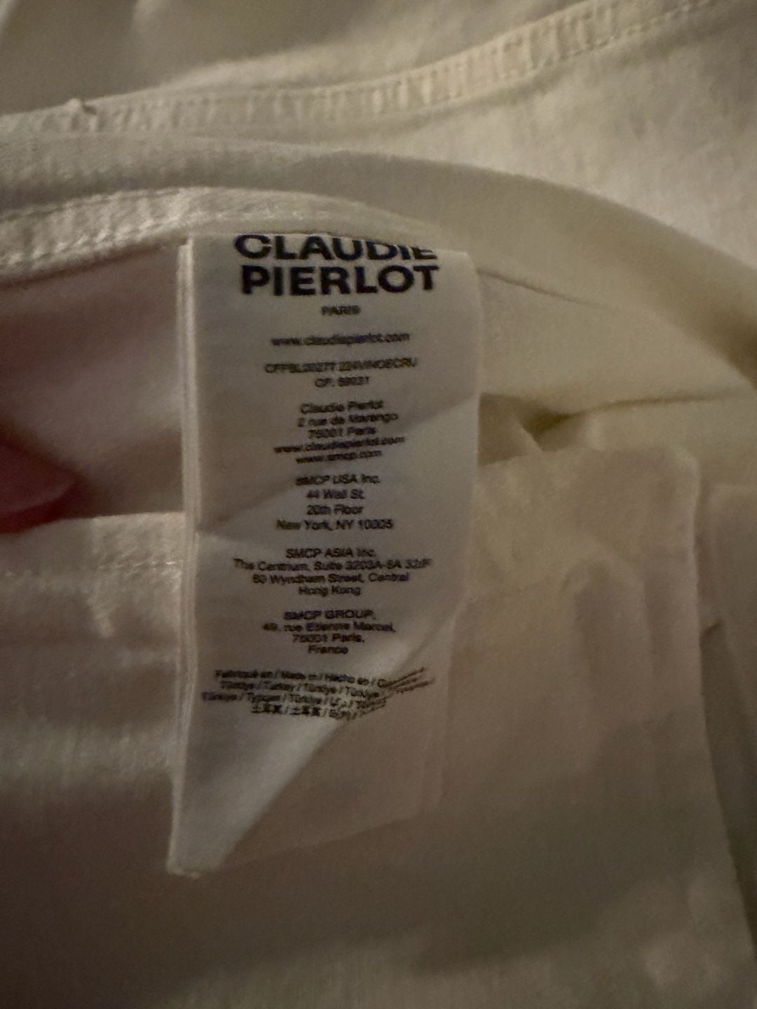 Claudie Pierlot White Denim Trucker Jacket Women FR 38 US 6 Cotton Paris 5