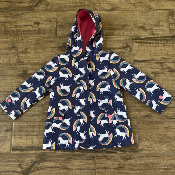Carter's Girls Rainbow Rainslicker Jacket Size 2T 3T 4T 4 5/6 6X