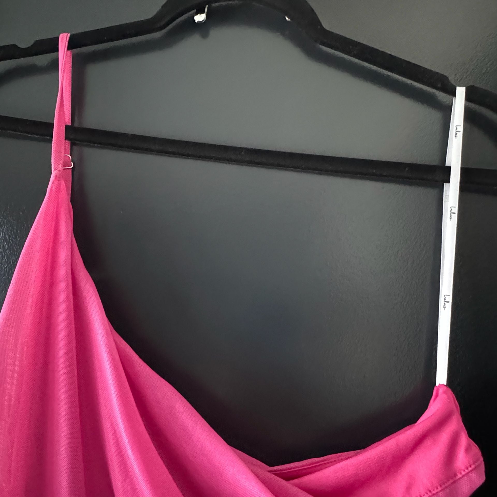 Lulus Krista Pink Ombre Mesh One-Shoulder Maxi Dress - Size: Small 8