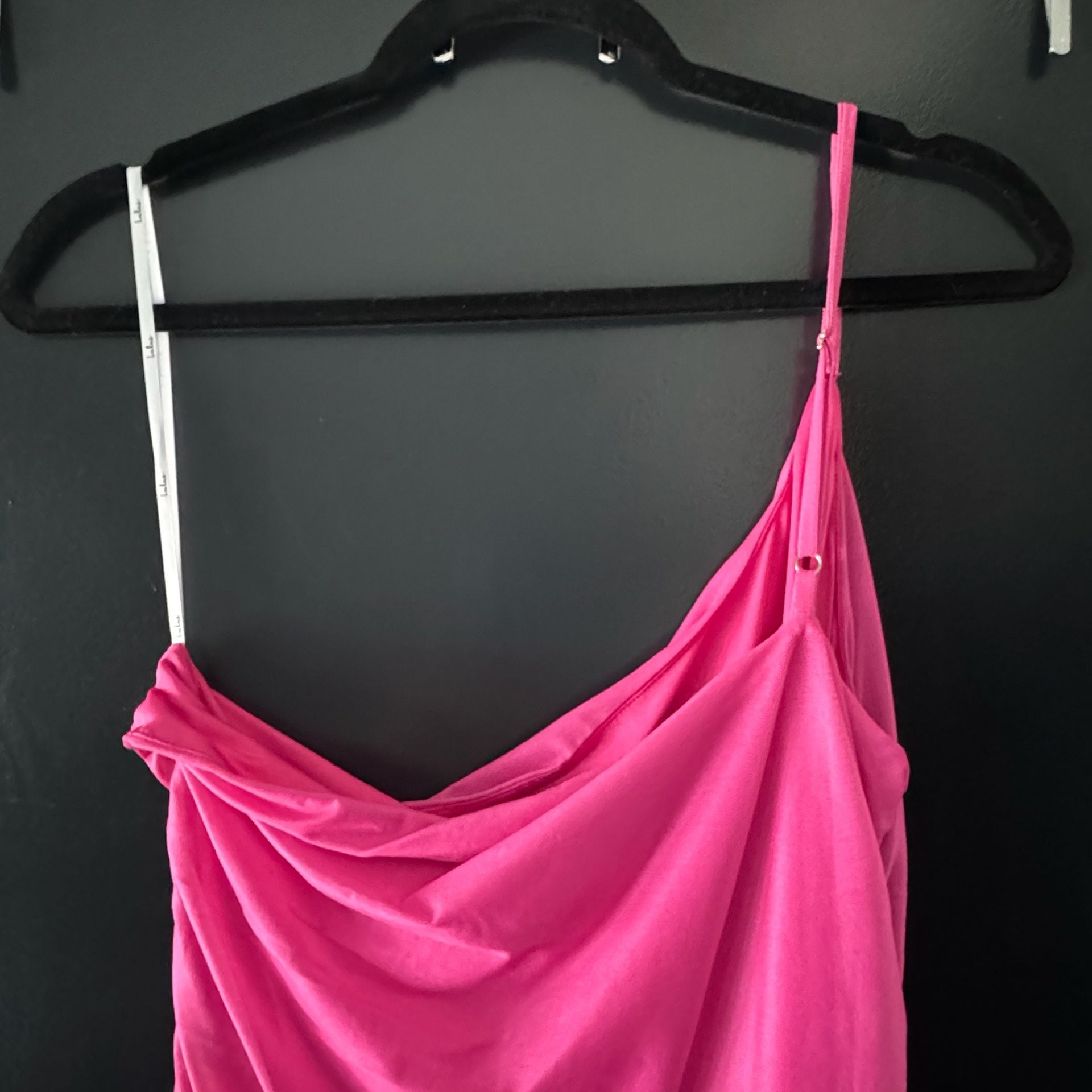 Lulus Krista Pink Ombre Mesh One-Shoulder Maxi Dress - Size: Small 9
