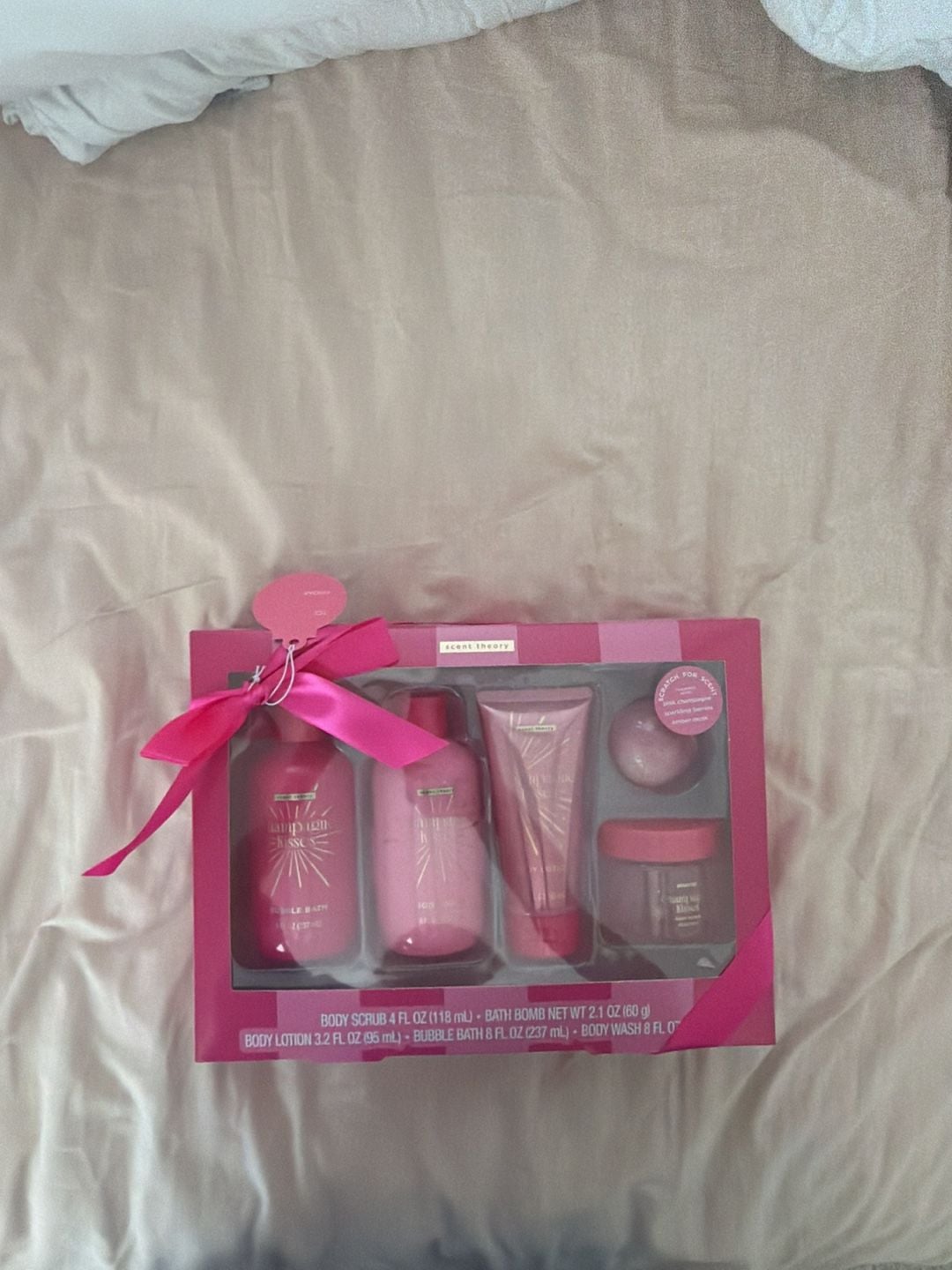 Scent Theory Champagne Kisses 5-Piece Holiday Bath and Body Gift Set 1