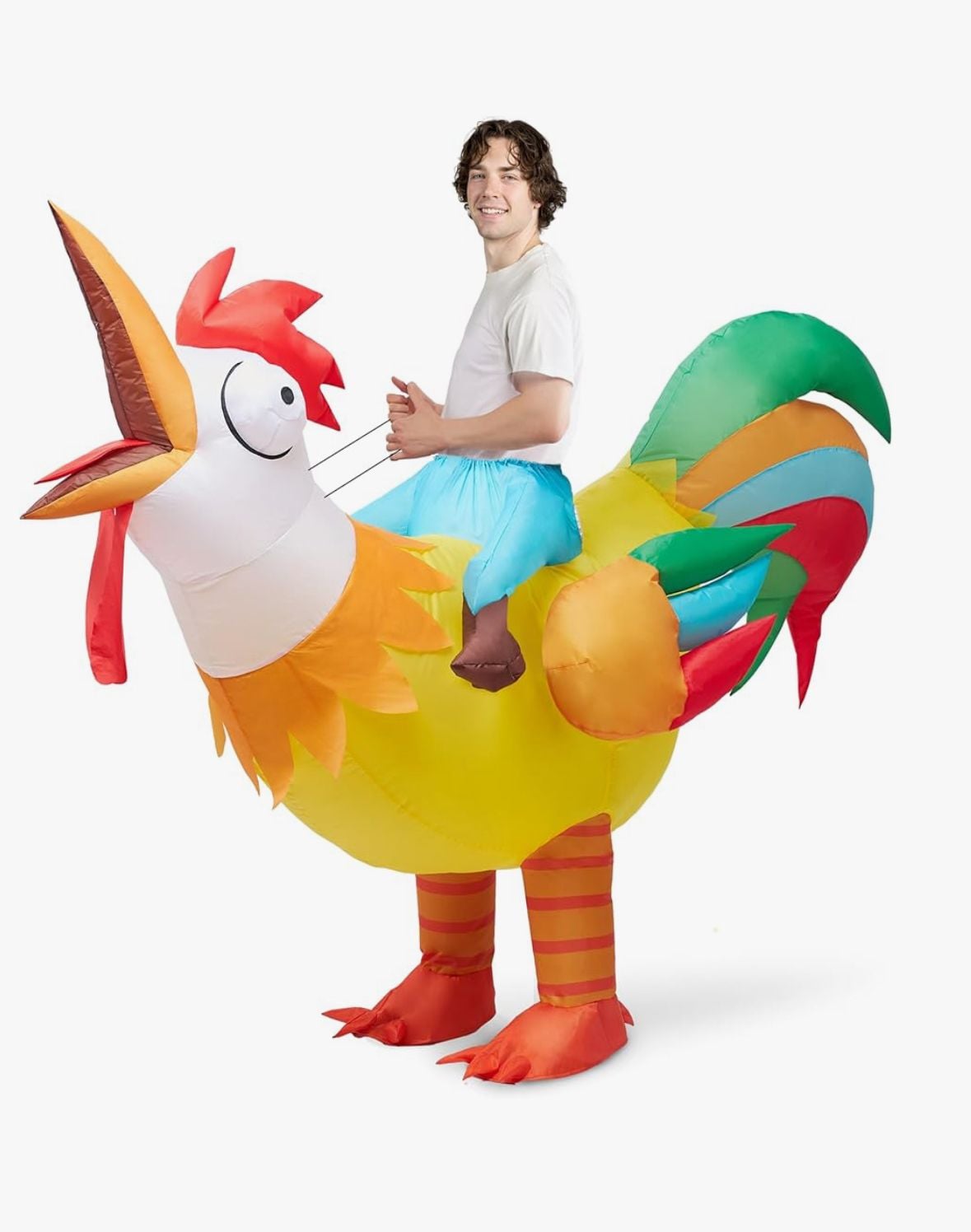 Joyfy Adult Inflatable Riding Rooster Costume 1